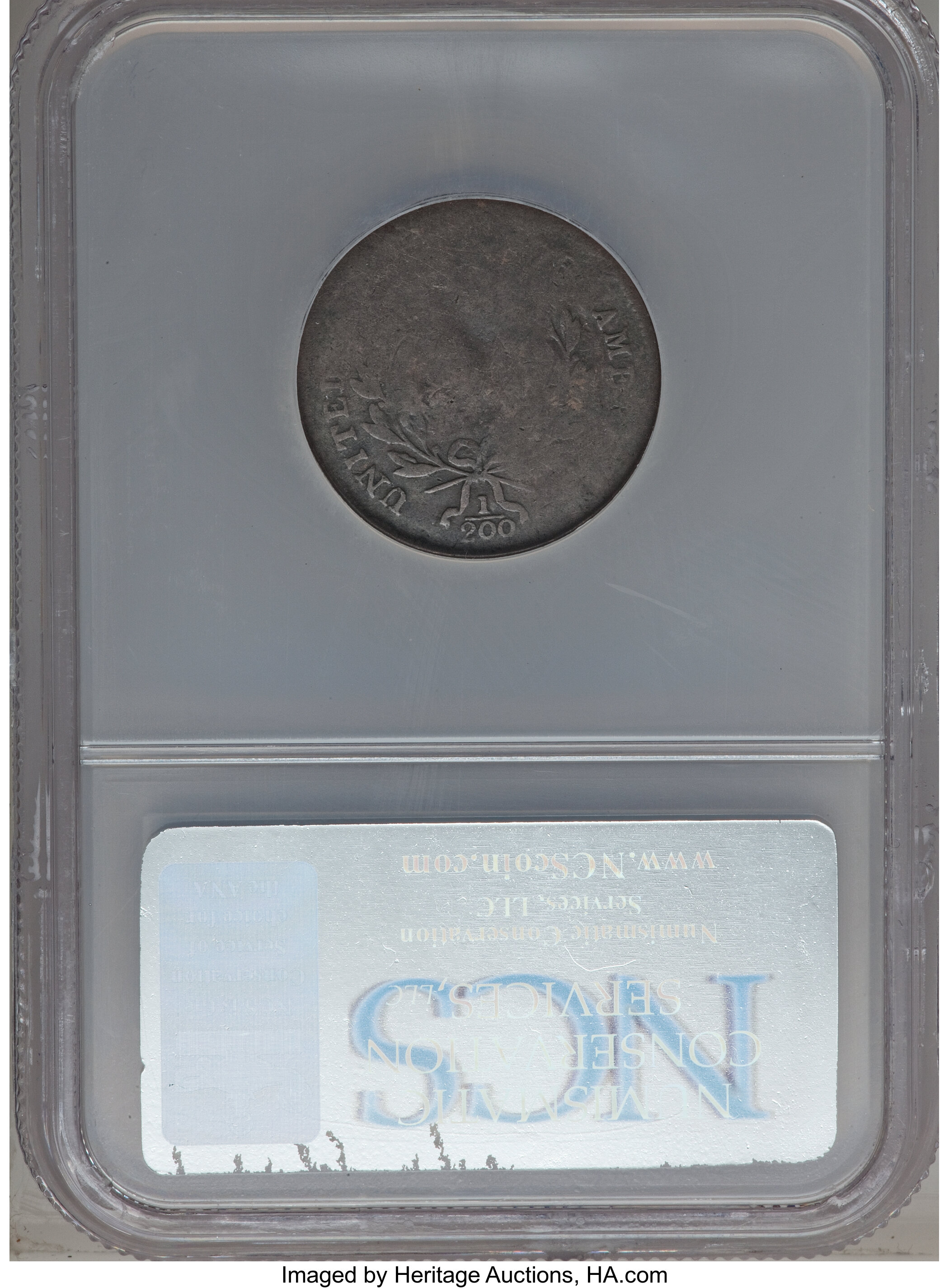 1797 1/2c Plain Edge, Centered Head, C-2 MS BN AG3 BN thumbnail 2