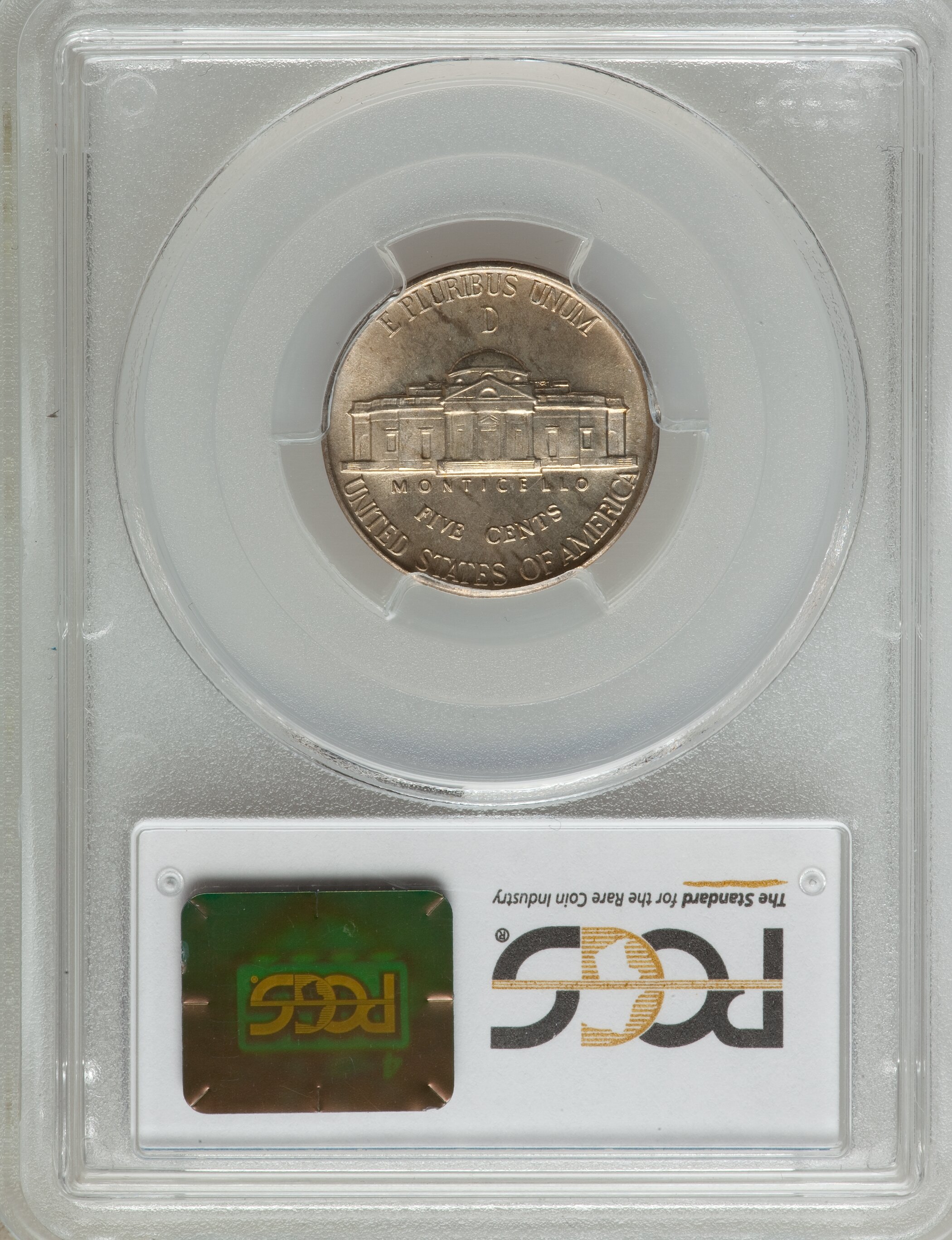 1944-D 5c Silver MS FS MS65 FS CAC thumbnail 8