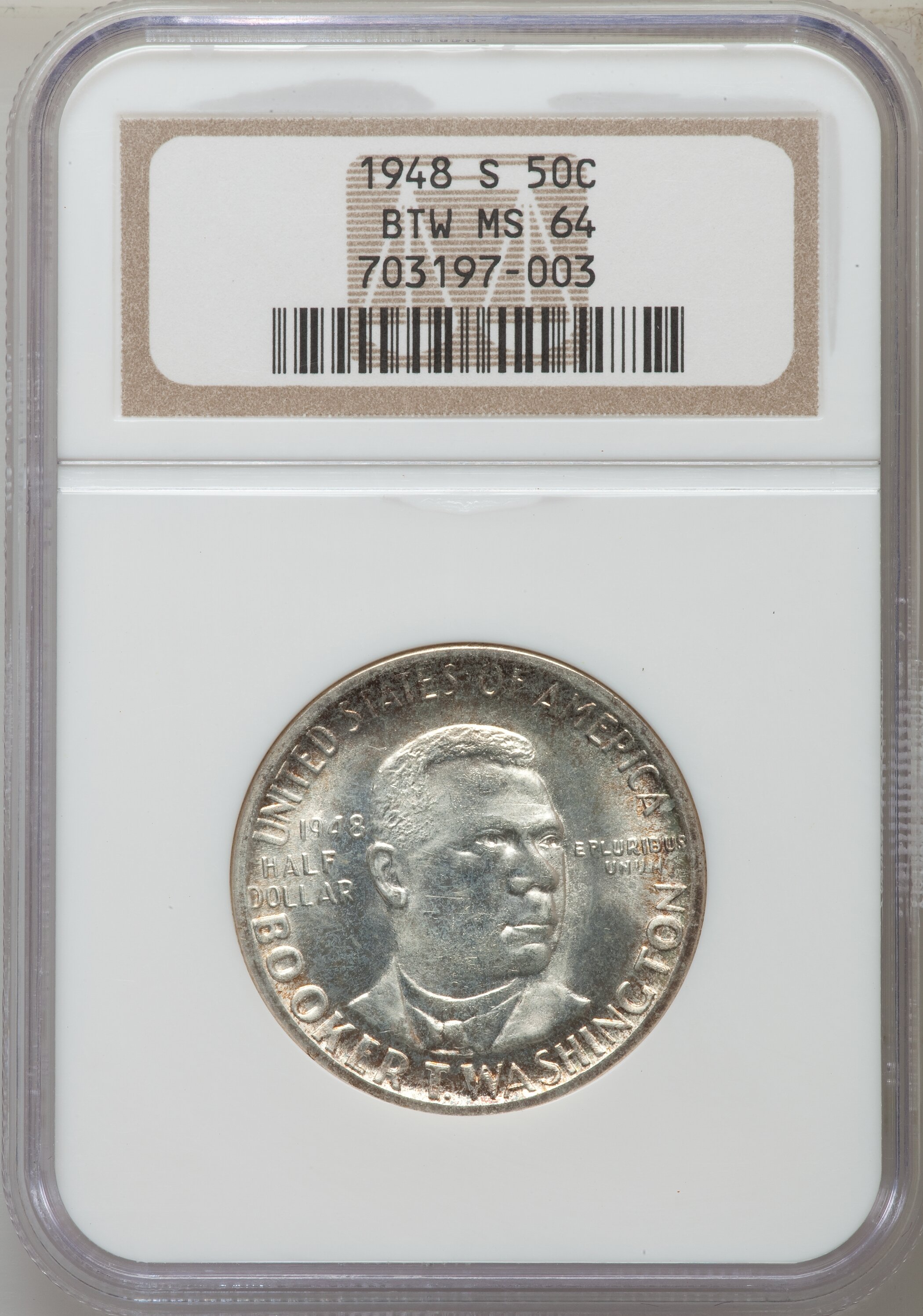 1948-S 50c Booker T. Washington VF25 CAC thumbnail 15