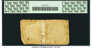 image for: New York The City and County of Albany June 22, 1775 10 Shillings Fr. NY-171.3. PCGS Very Fine 20 Apparent....