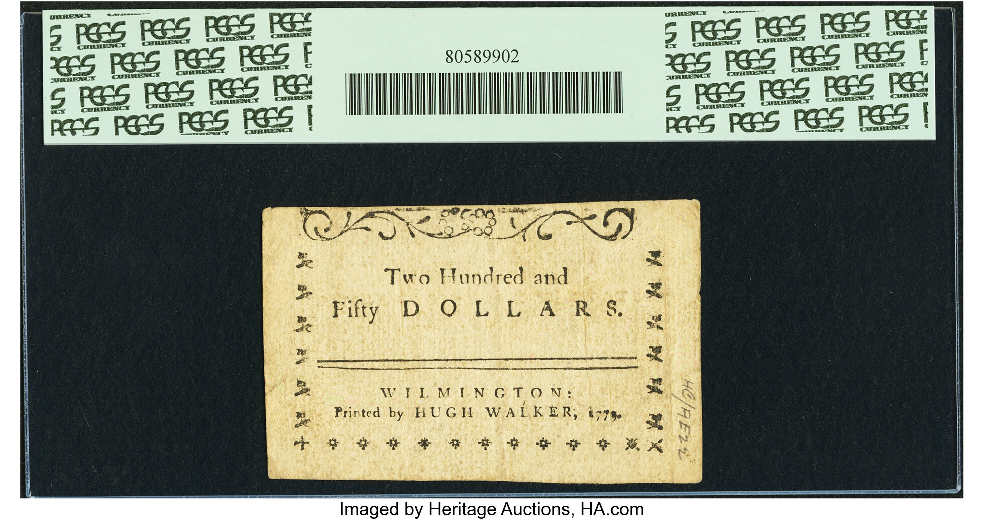 image for: North Carolina May 15, 1779 $250 A Righteous Cause and Protection of Providence Fr. NC-189. PCGS Very Fine 35....