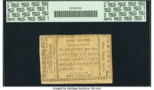 image for: North Carolina December 29, 1785. 40 Shillings. Fr. NC-215. PCGS About New 53....