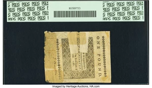 image for: State of Vermont February 1781 20 Shillings Fr. VT-6. PCGS Extremely Fine 40 Apparent....