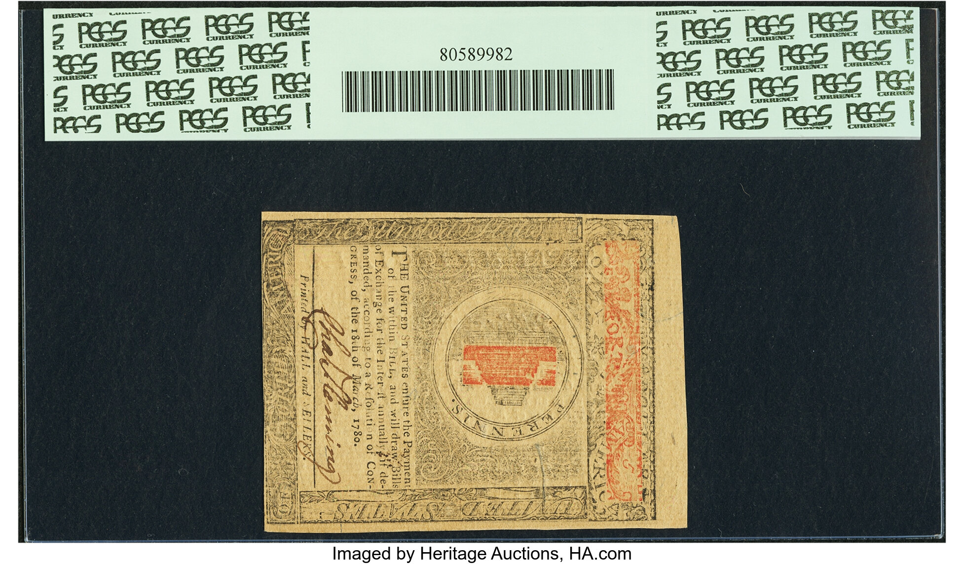 image for: State of Virginia May 1, 1780 $5 Fr. VA-175. PCGS Very Choice New 64PPQ....