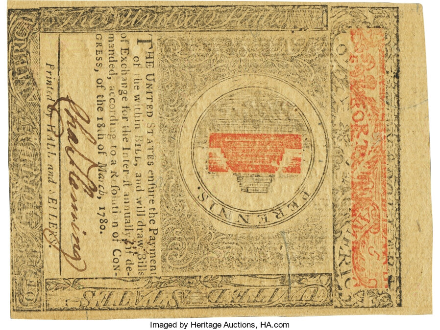 image for: State of Virginia May 1, 1780 $5 Fr. VA-175. PCGS Very Choice New 64PPQ....