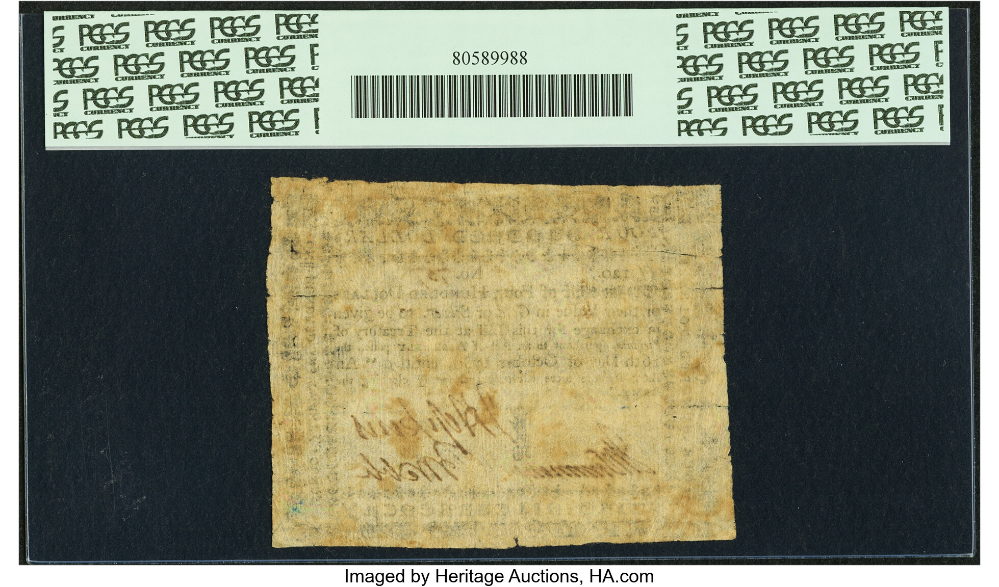 image for: Virginia October 16, 1780 $400 "clothing the Army" Fr. VA-200. PCGS Very Fine 25 Apparent....