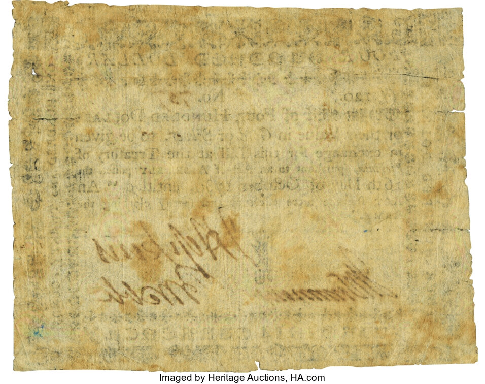 image for: Virginia October 16, 1780 $400 "clothing the Army" Fr. VA-200. PCGS Very Fine 25 Apparent....