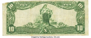 image for: Unionville, MO - $10 1902 Plain Back Fr. 637 NB of Unionville Ch. # 13268 PCGS Very Fine 20 Apparent....