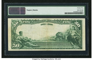 image for: Pittsburgh, PA - $50 1902 Date Back Fr. 673 Western NB Ch. # (E)4918...