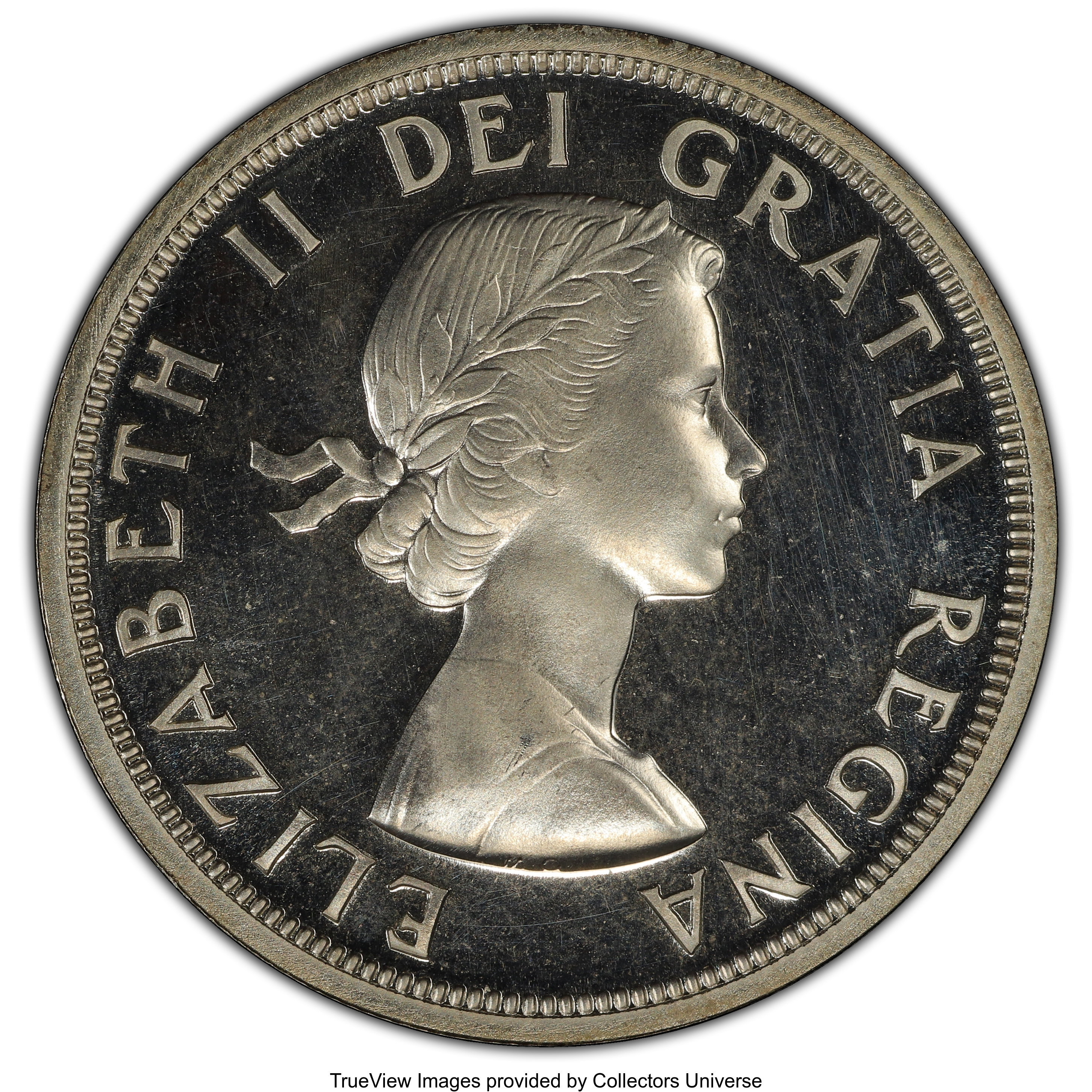 image for: Elizabeth II Prooflike "Shoulder Fold" Dollar 1953 PL64 PCGS