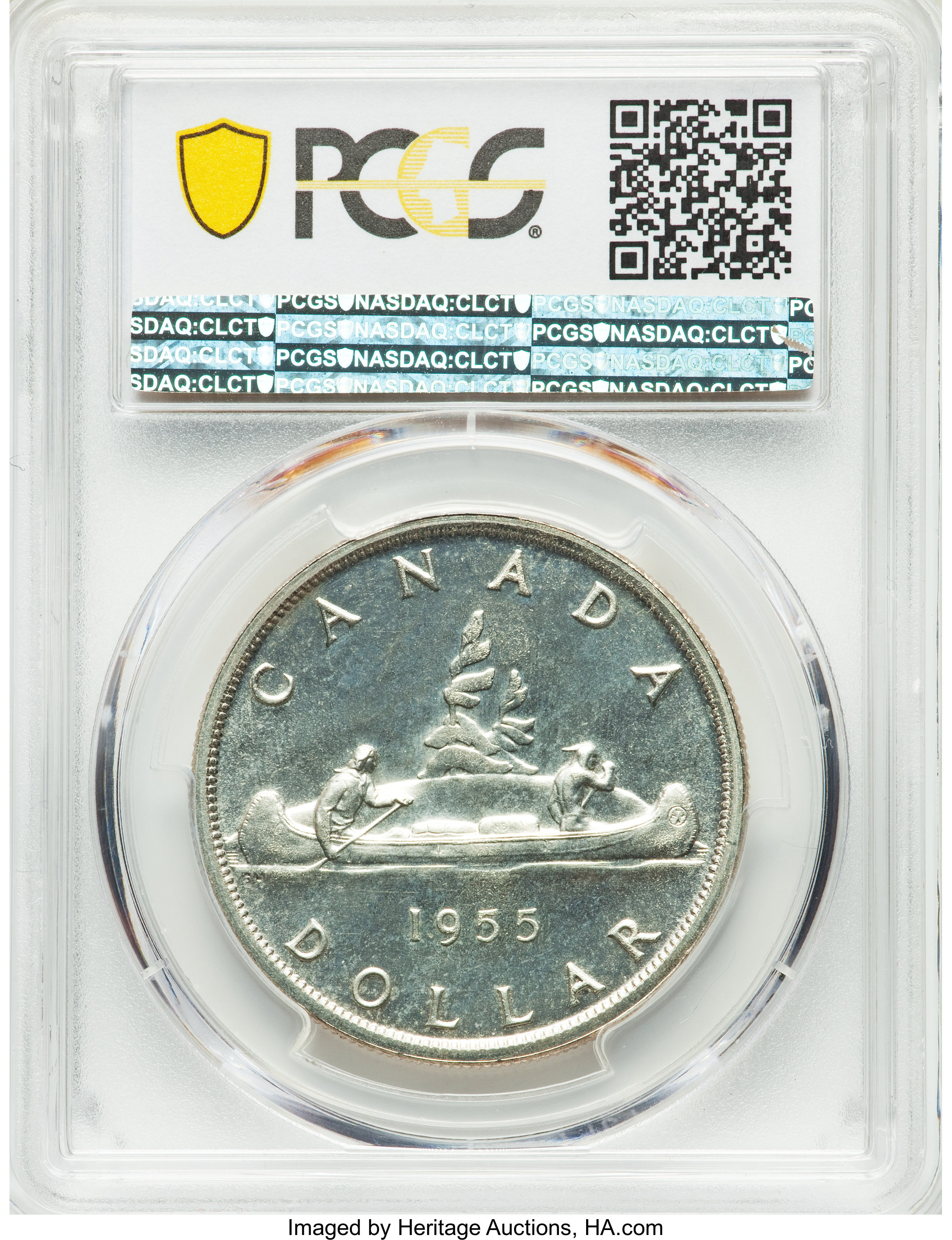 image for: Elizabeth II Prooflike "Arnprior" Dollar 1955 PL66 PCGS