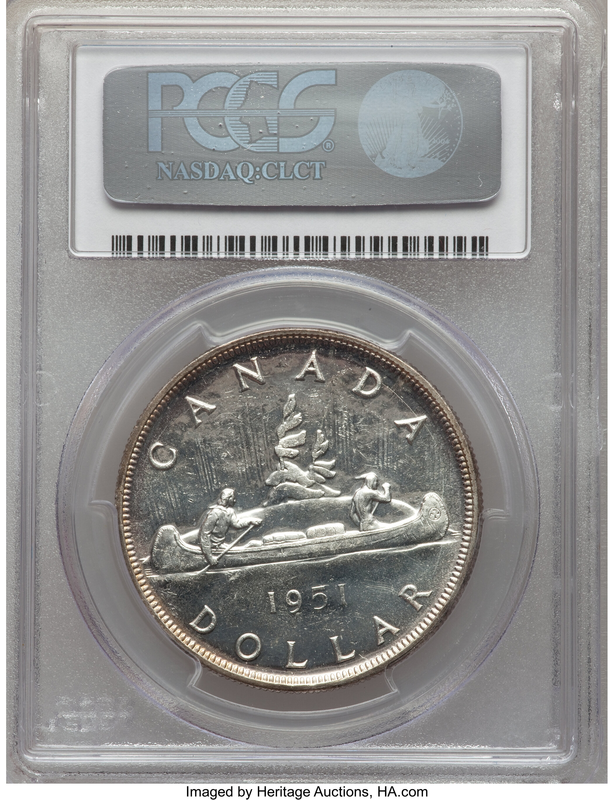 image for: George VI Dollar 1951 Arnprior MS64 PCGS
