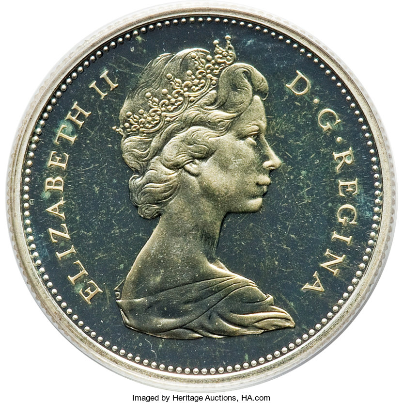 image for: Elizabeth II Proof 25 Cents 1965 PR65 Cameo PCGS
