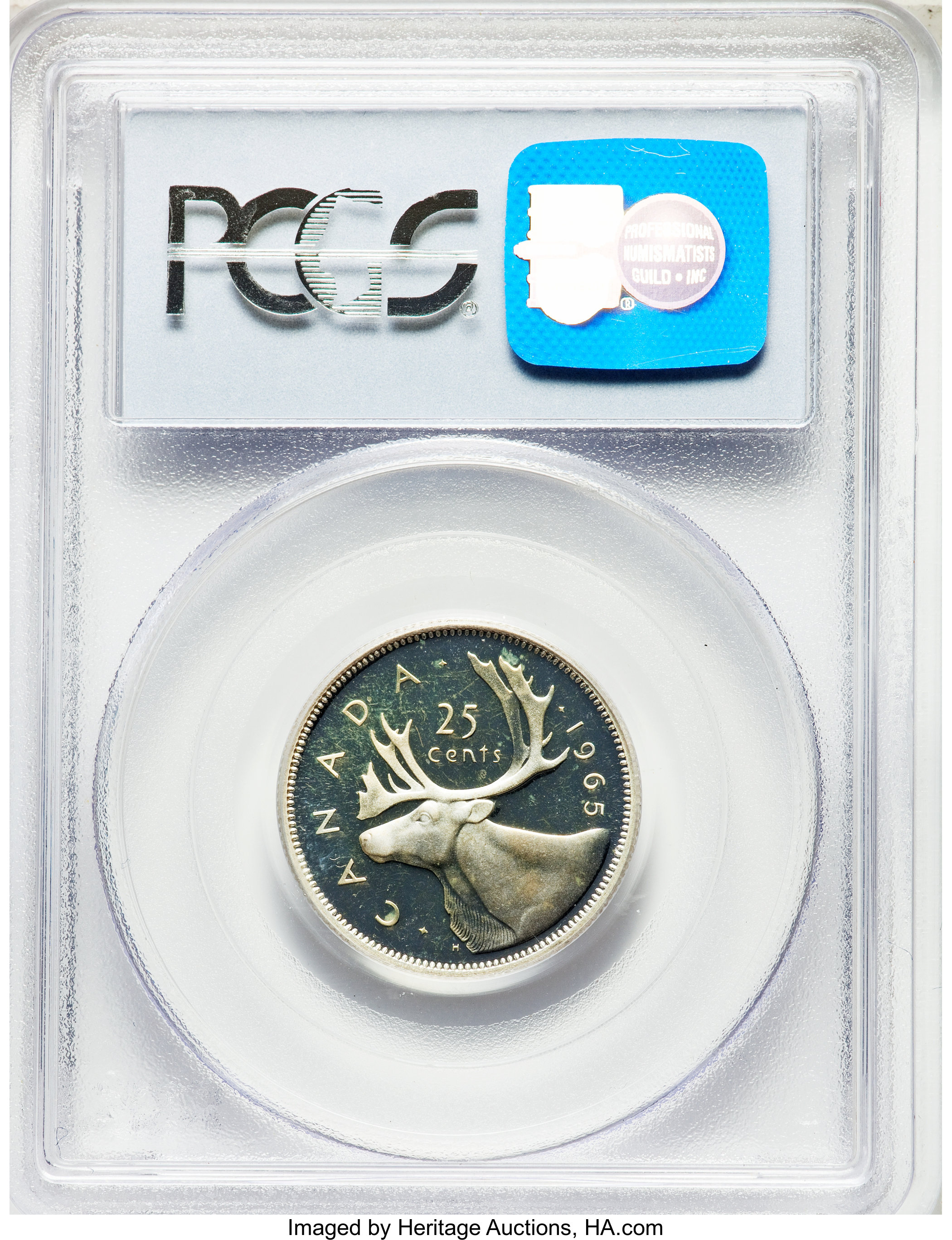 image for: Elizabeth II Proof 25 Cents 1965 PR65 Cameo PCGS