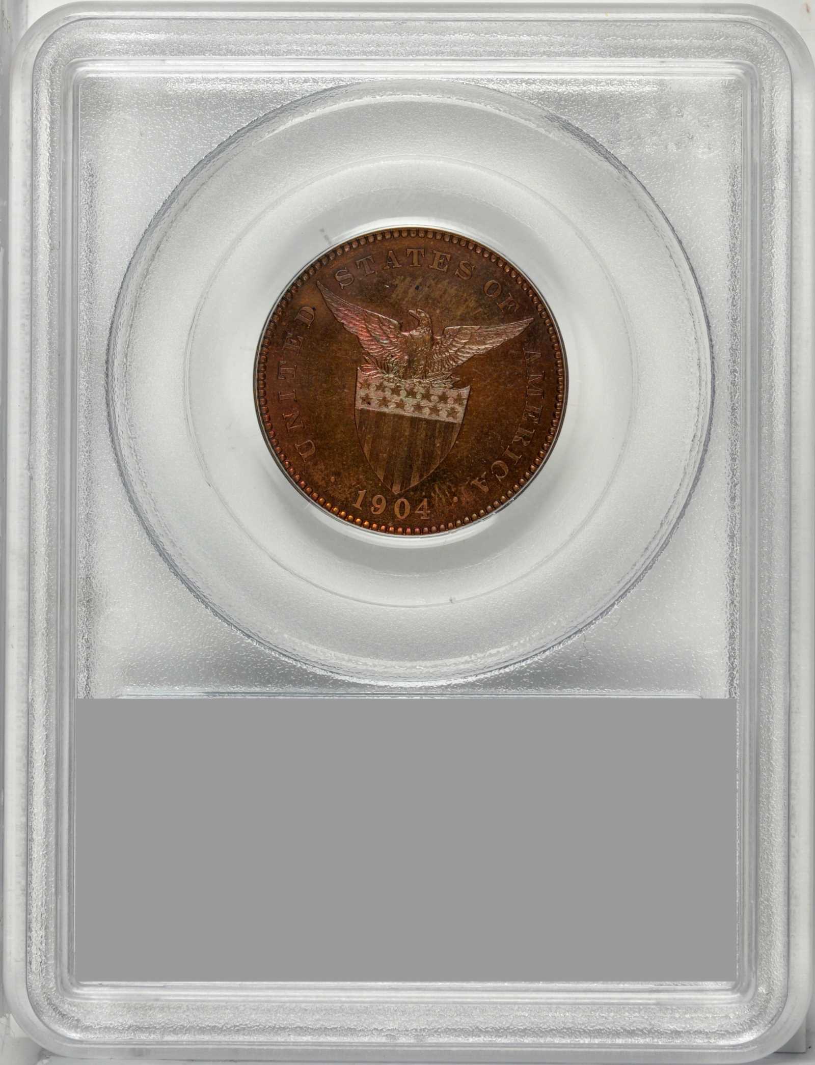 image for: 1904 One Centavo. Proof-65 RB (PCGS).