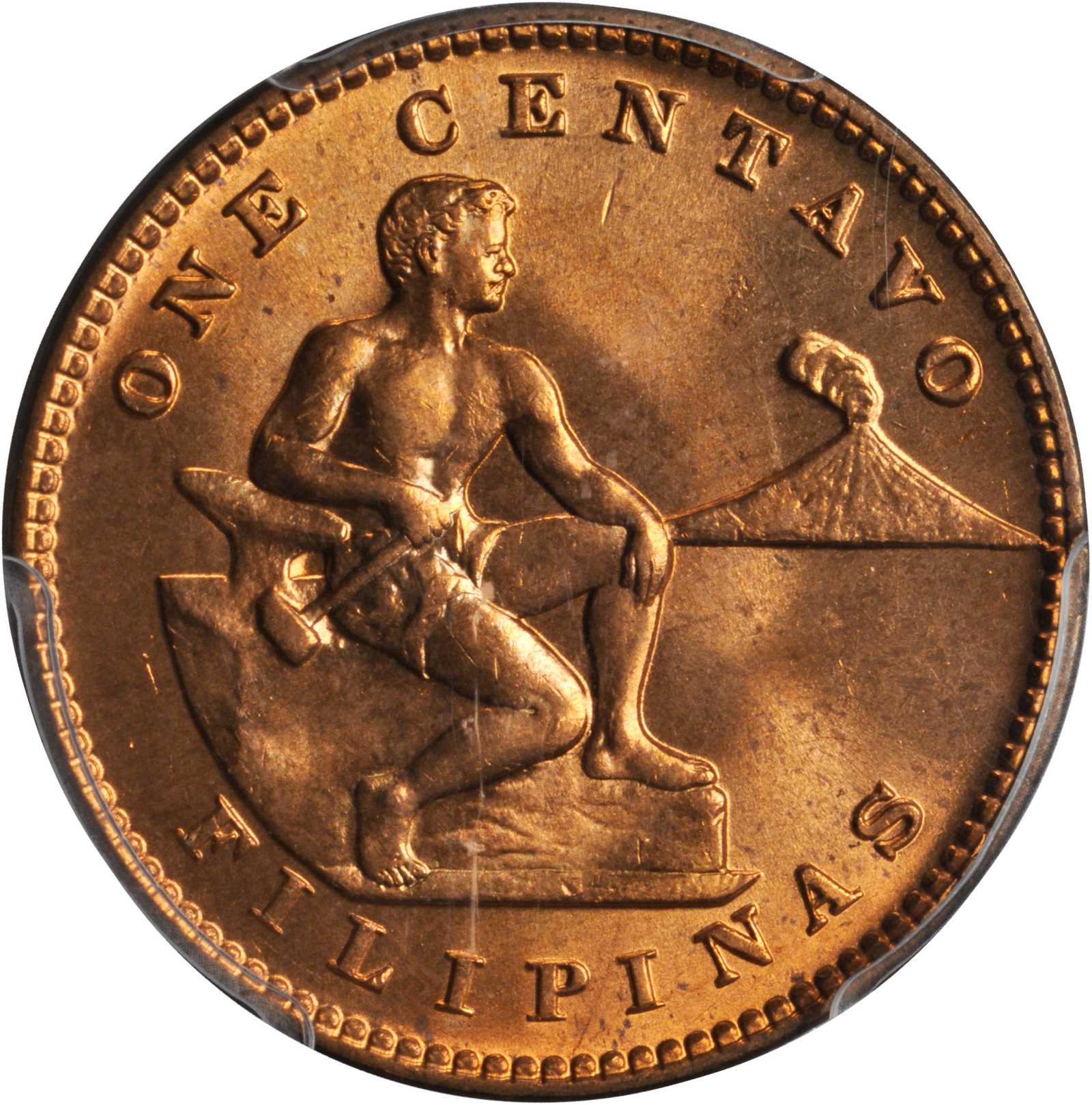 image for: 1928-M One Centavo. MS-65 RD (PCGS). Secure Holder.