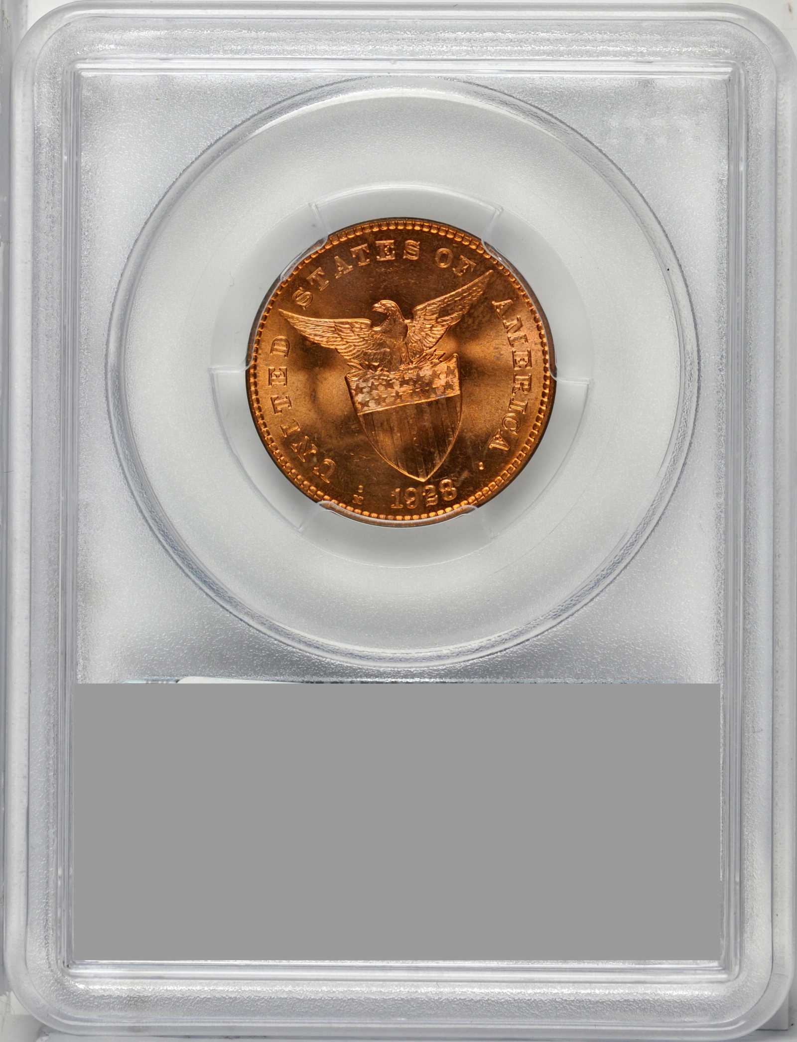 image for: 1928-M One Centavo. MS-65 RD (PCGS). Secure Holder.
