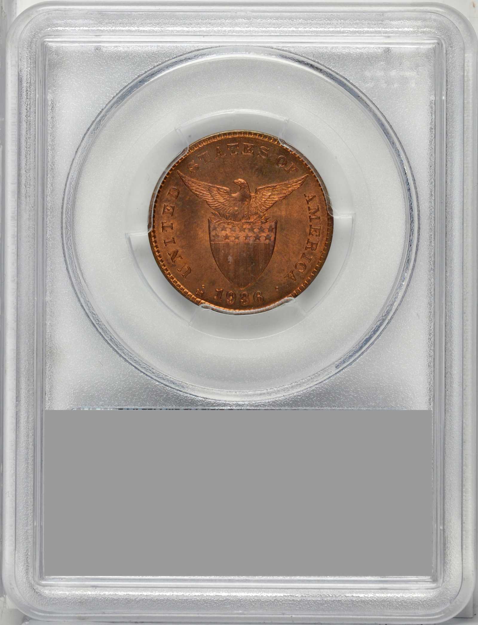 image for: 1936-M One Centavo. MS-65 RD (PCGS). Secure Holder.