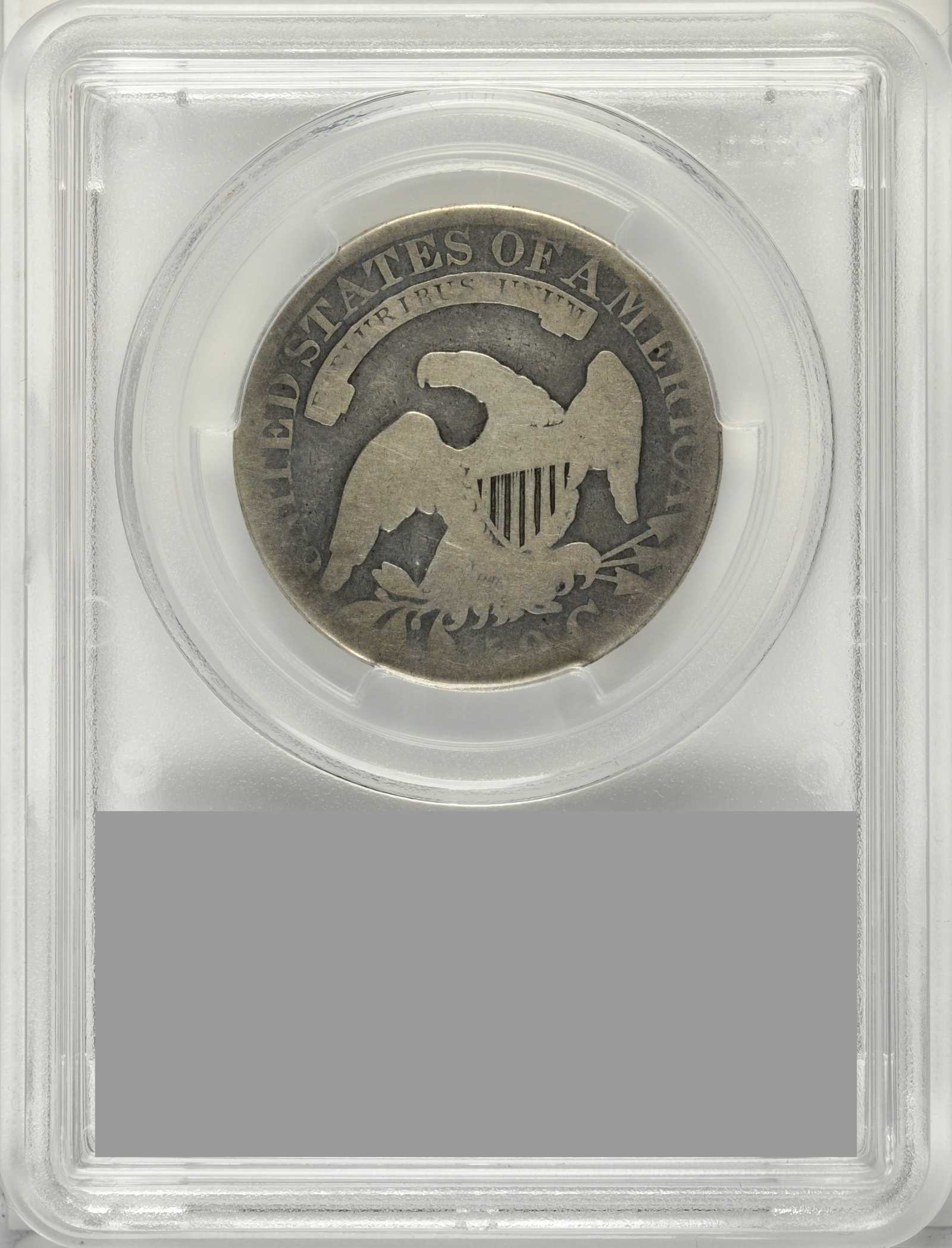 1828 50c Square Base 2, Small 8s, Large Letters AG3 CAC thumbnail 3