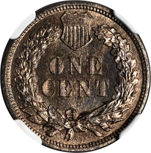 image for: 1909 Indian Cent. Proof-66 RB (NGC). CAC. Eagle Eye Photo Seal.