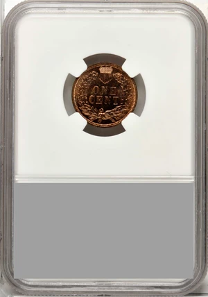 image for: 1909 Indian Cent. Proof-66 RB (NGC). CAC. Eagle Eye Photo Seal.
