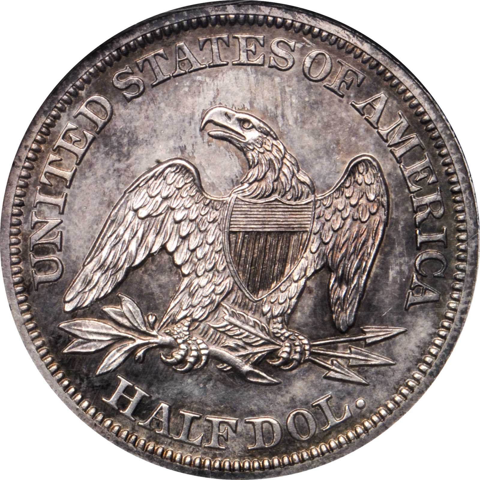 image for: 1846 Liberty Seated Half Dollar. WB-101. Medium Date. Proof-63 (NGC).