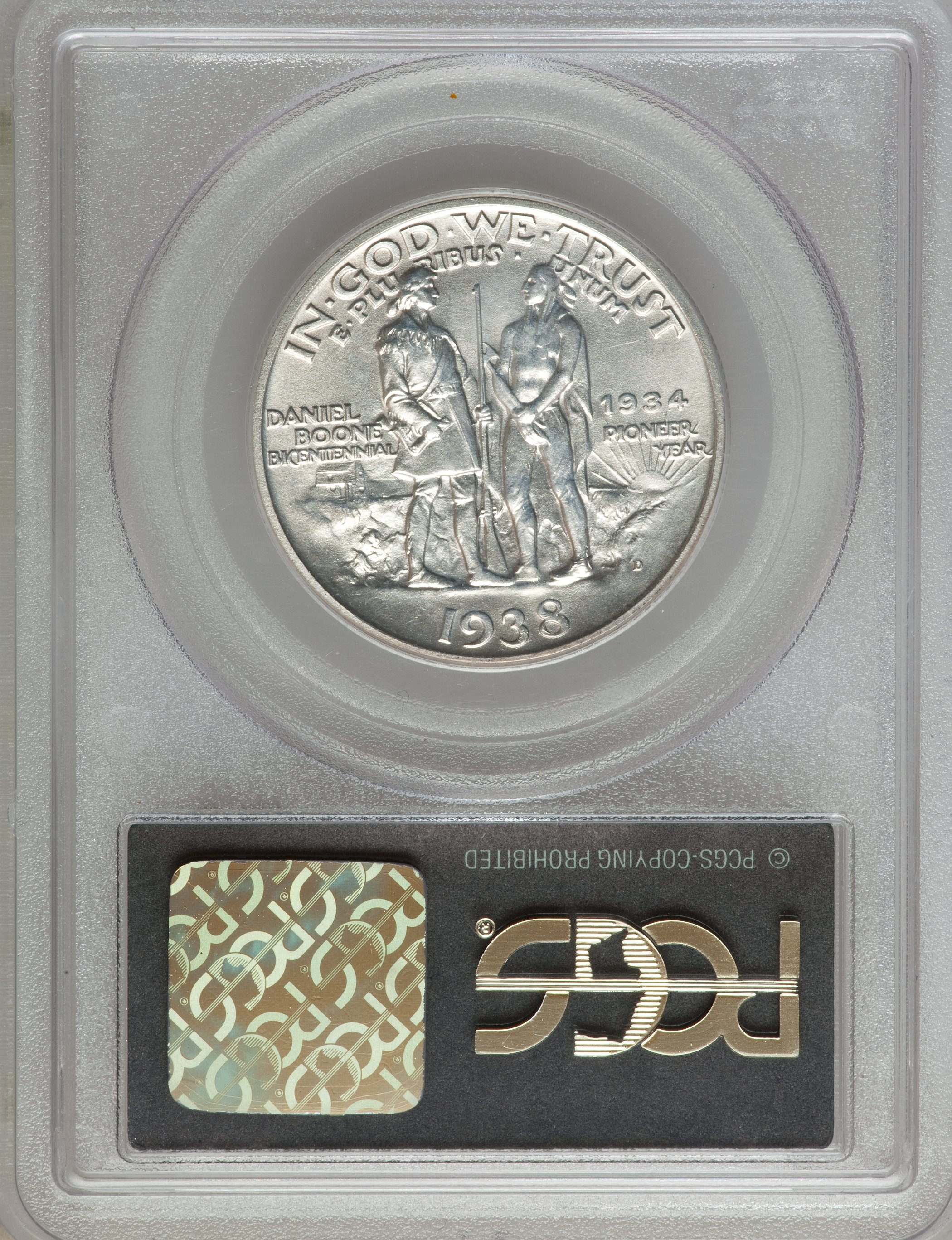 1938-D 50c Boone XF45 CAC thumbnail 9