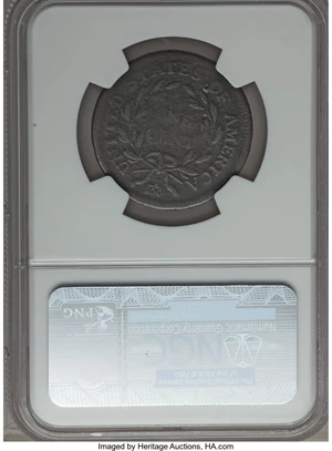 image for: 1798 1C Reverse of 1795, S-155, B-9, R.3, Good 4 NGC. NGC Census: (0/0). PCGS Population (0/6)....