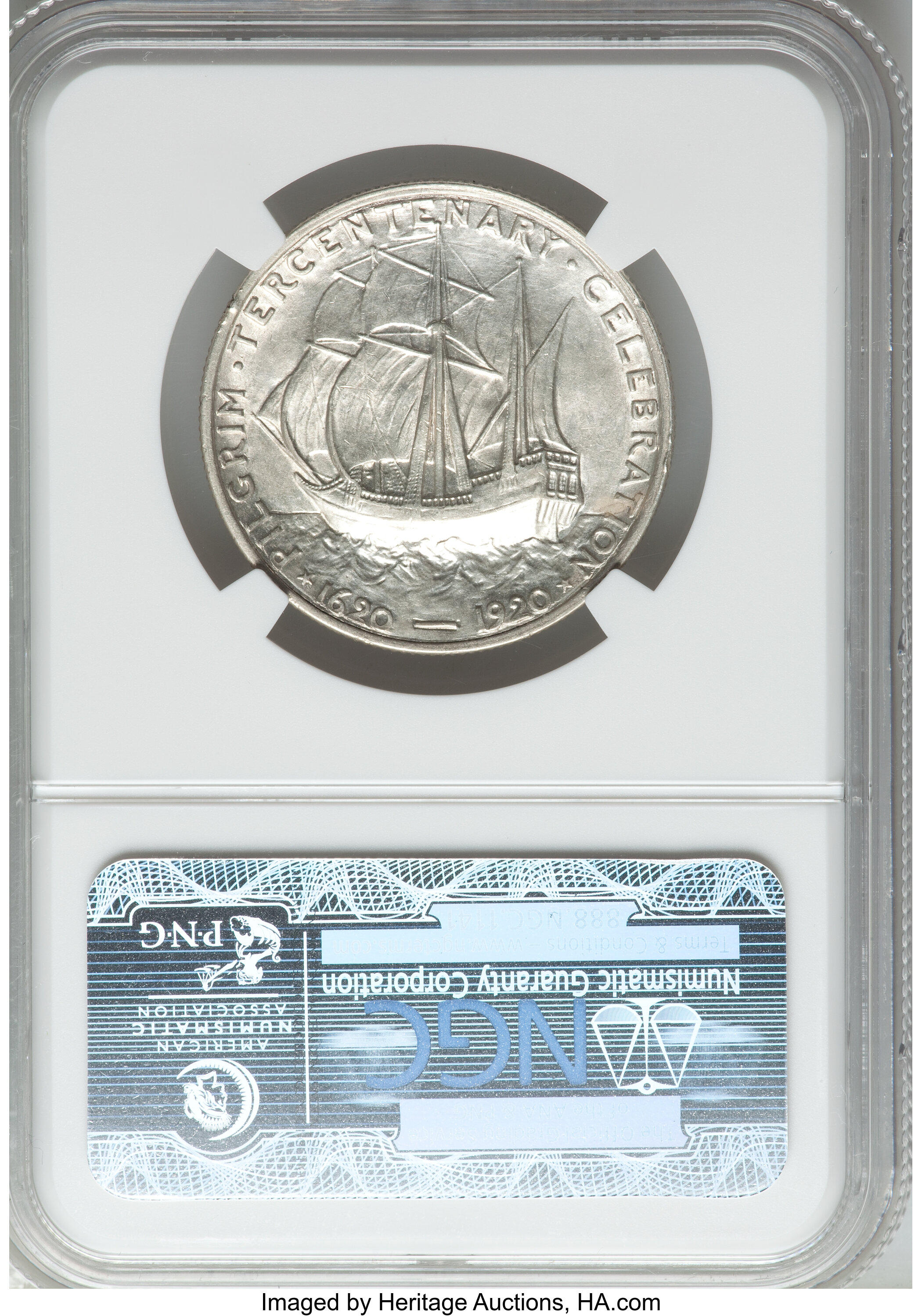 1921 50c Pilgrim XF40 thumbnail 18