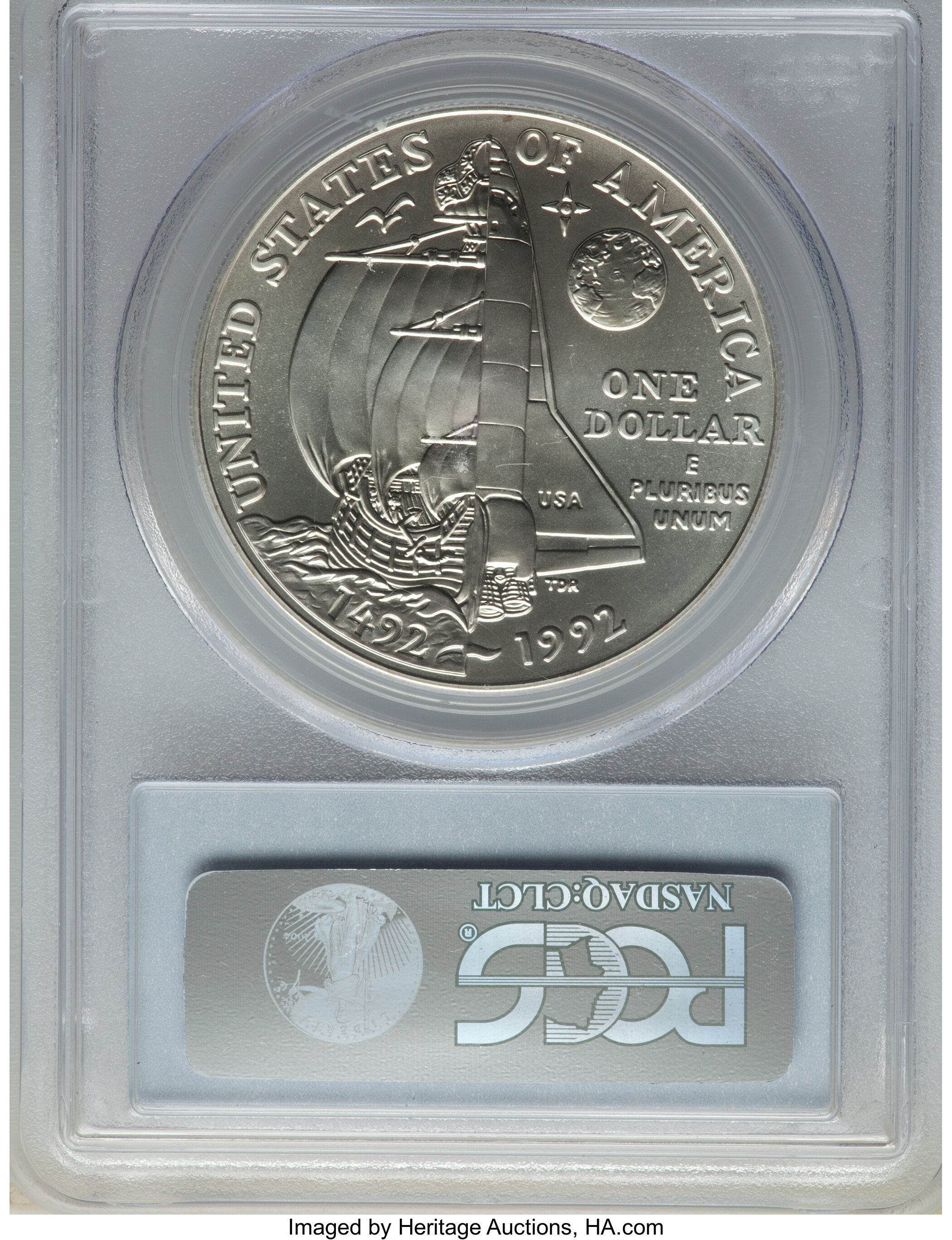 1992-D S$1 Columbus Quincentenerary MS70 thumbnail 16