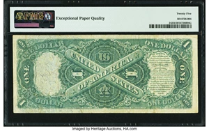 image for: Fr. 24 $1 1875 Legal Tender PMG Very Fine 25 EPQ....