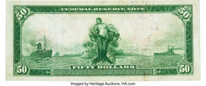 image for: Fr. 1021a $50 1914 Red Seal Federal Reserve Note PMG Very Fine 30....