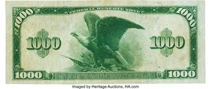 image for: Fr. 1133-L $1000 1918 Federal Reserve Note PMG Choice Very Fine 35....