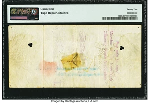 image for: Fr. 1225e $10,000 1900 Gold Certificate PMG Very Fine 25 Net....