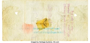 image for: Fr. 1225e $10,000 1900 Gold Certificate PMG Very Fine 25 Net....