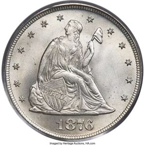image for: 1876 20C MS67 PCGS. CAC....