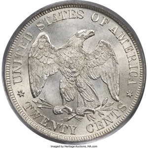 image for: 1876 20C MS67 PCGS. CAC....
