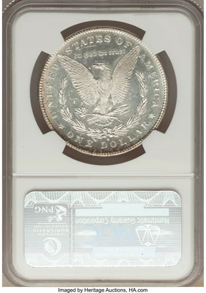 image for: 1879-S $1 Reverse of 1878, VAM-4, MS62 NGC. TOP-100. NGC Census: (0/0). PCGS Population (6/14)....