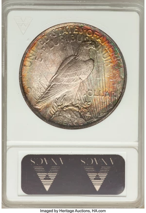 image for: 1922 $1 Tripled Leaves, VAM-5, MS64 ANACS. TOP-50. NGC Census: (0/0). PCGS Population (11/1)....