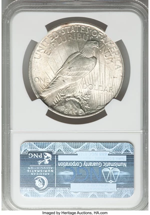 image for: 1922 $1 Tripled Leaves & Eroded Face, VAM-5C, MS64 NGC. TOP-50. NGC Census: (0/0). PCGS Population (11/1)....