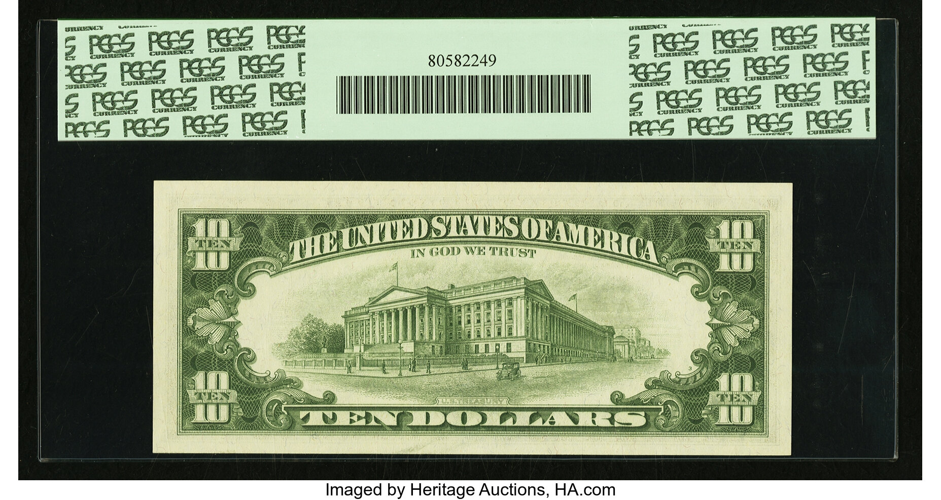 image for: Low Serial Number A00004073* Fr. 2016-A* $10 1963 Federal Reserve Star Note. PCGS Gem New 66PPQ....