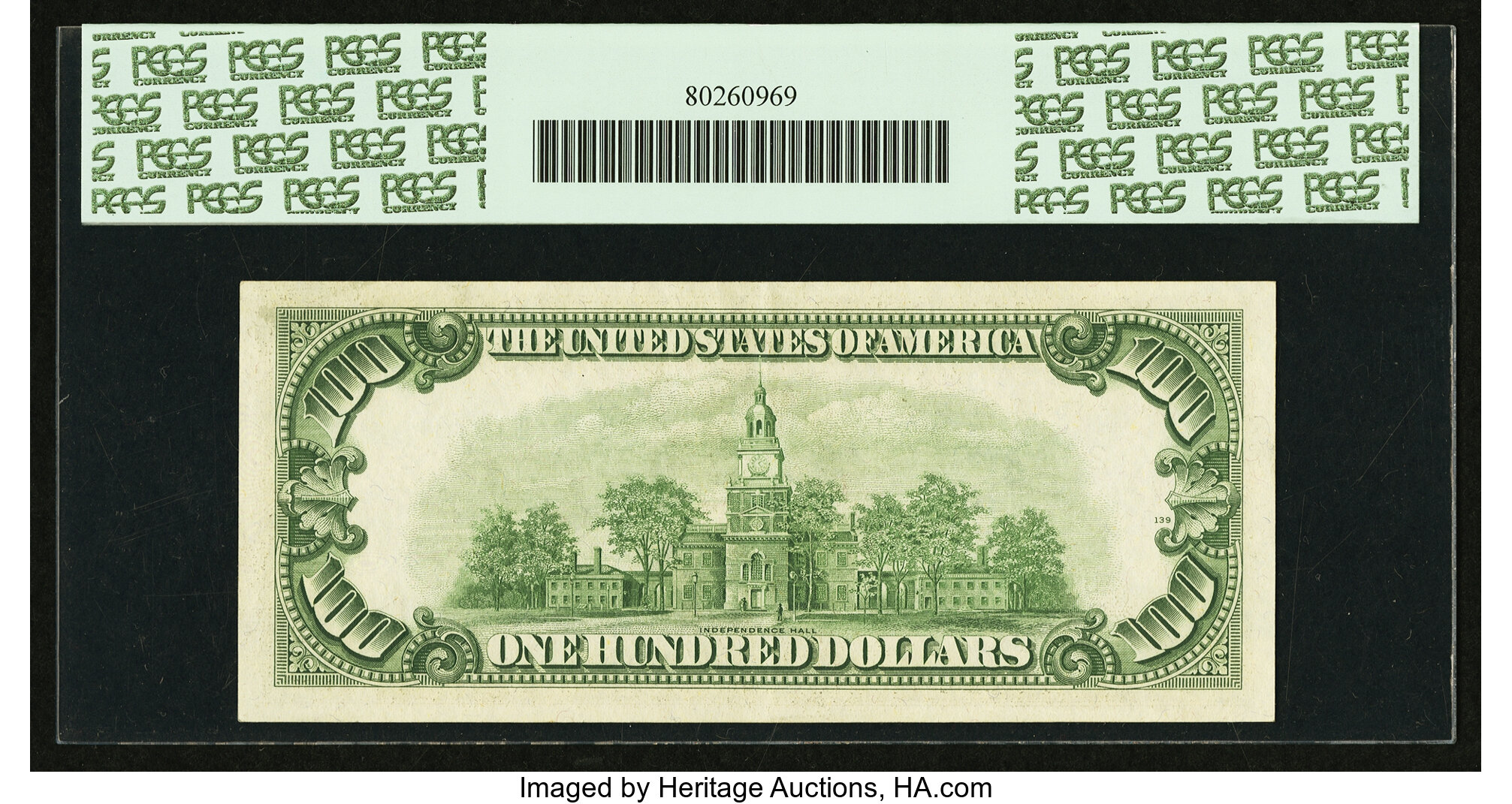 image for: Fr. 2159-B* $100 1950B Federal Reserve Note. PCGS Choice About New 58PPQ....