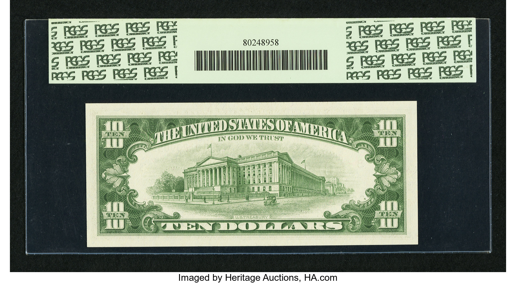 image for: Tied for Top Pop Fr. 2016-C* $10 1963 Federal Reserve Note. PCGS Gem New 65PPQ....