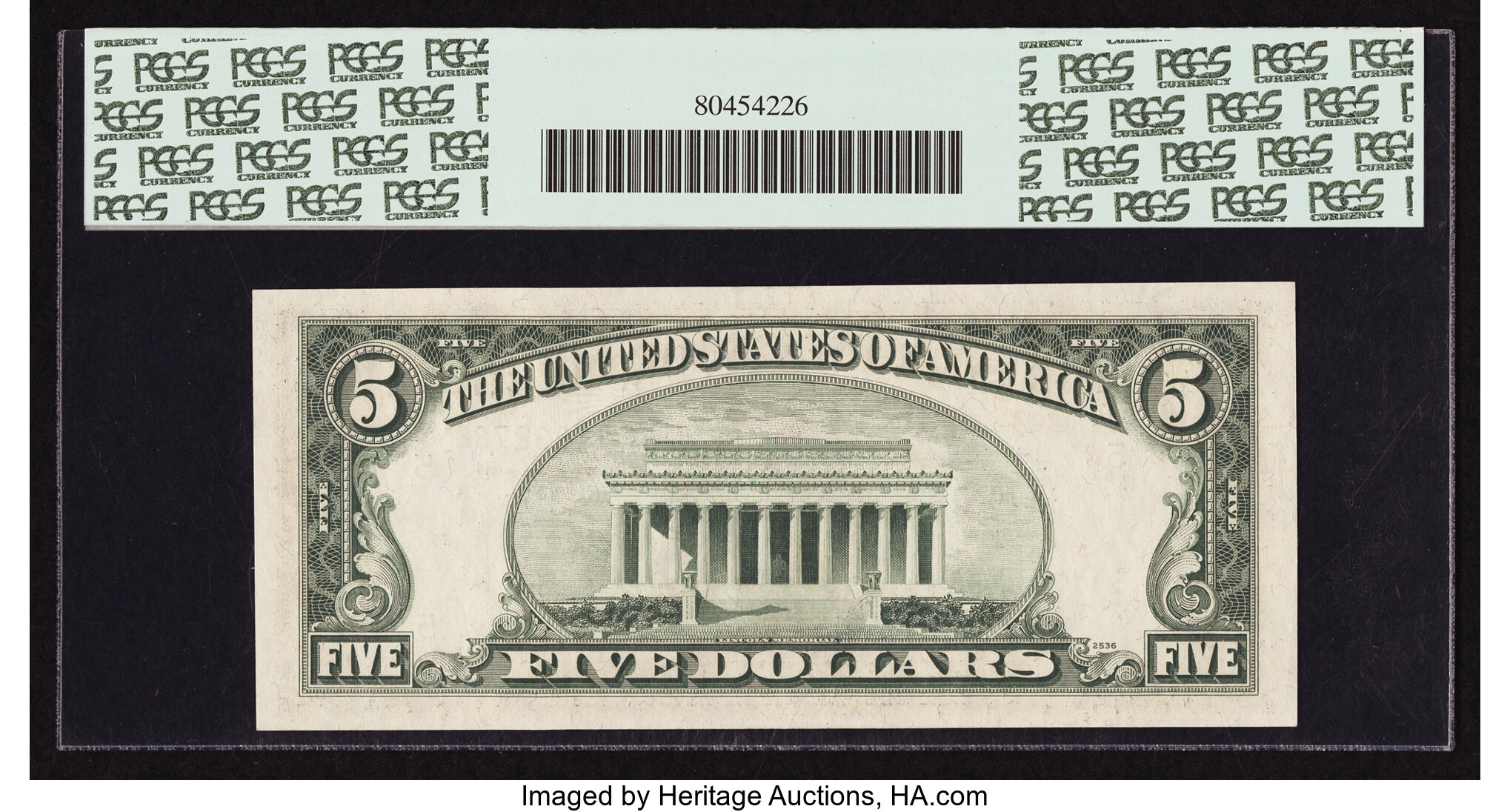 image for: Fr. 1965-E* $5 1950D Federal Reserve Star Note. PCGS Gem New 66PPQ....