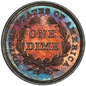 image for: 10C 1837 NO STARS PCGS PR64 CAC