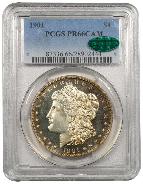 image for: $1 1901 PCGS PR66 CAM CAC