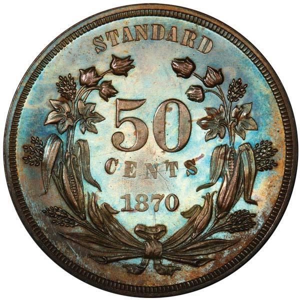 image for: 50C 1870 J-954 PCGS PR64+BN CAC