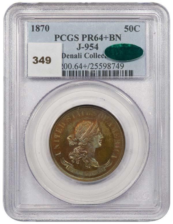 image for: 50C 1870 J-954 PCGS PR64+BN CAC