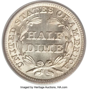 image for: 1851 H10C MS67 PCGS Secure....