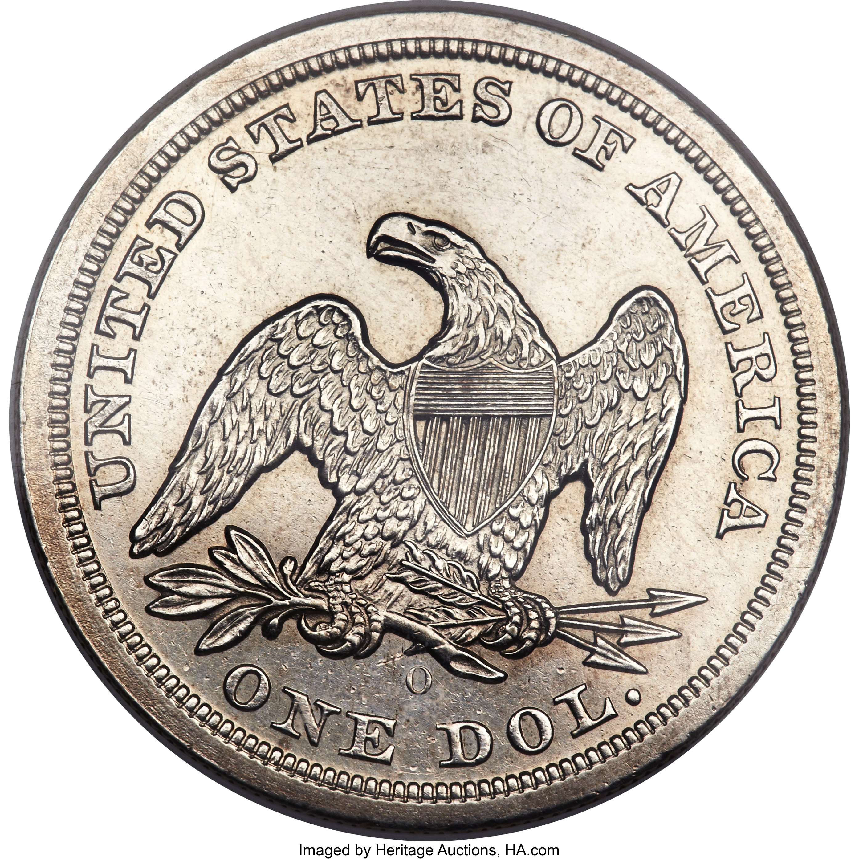 1846-O $1 AU58 thumbnail 3